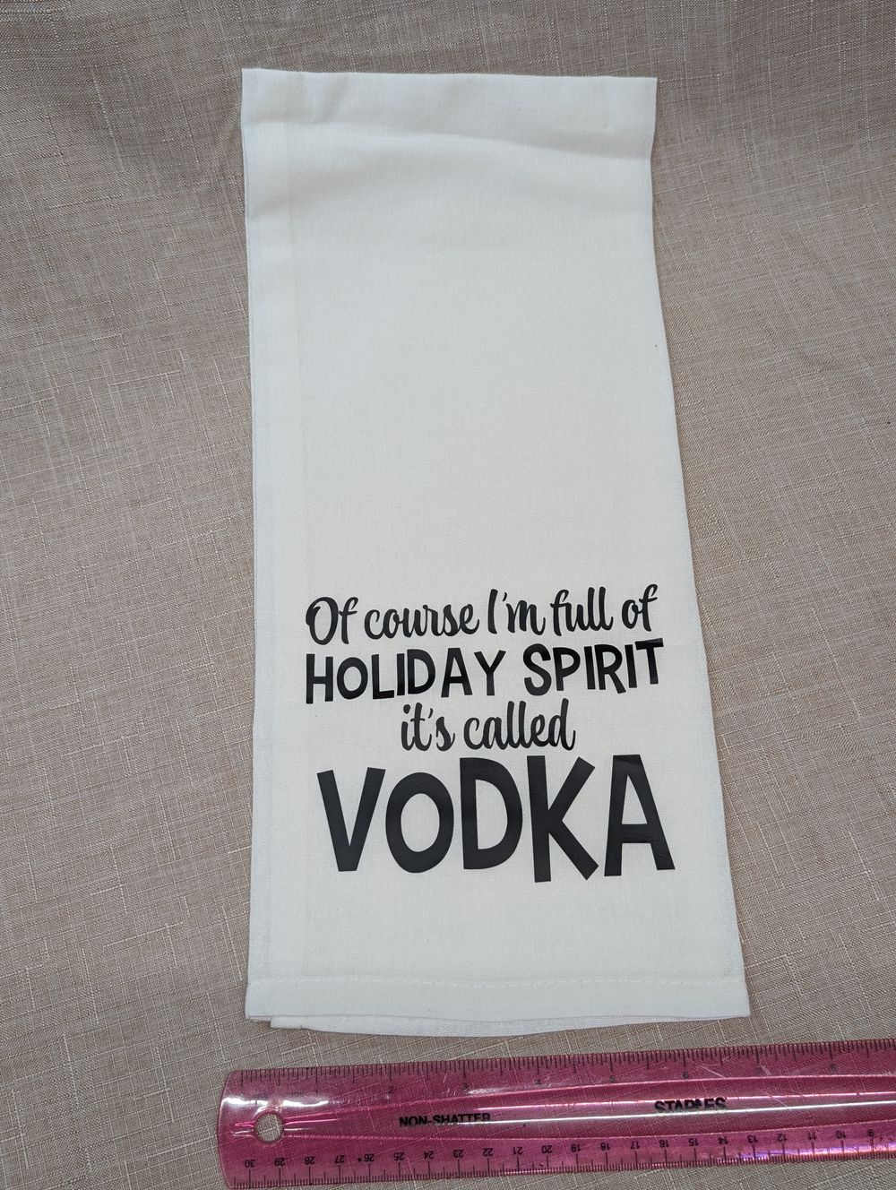 Decorative tea towel 
