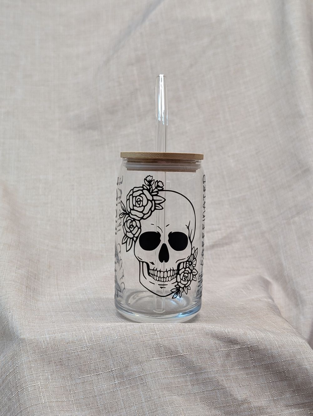 Beer can/ iced coffee glass 