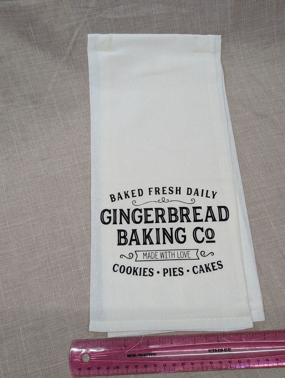Decorative tea towel 