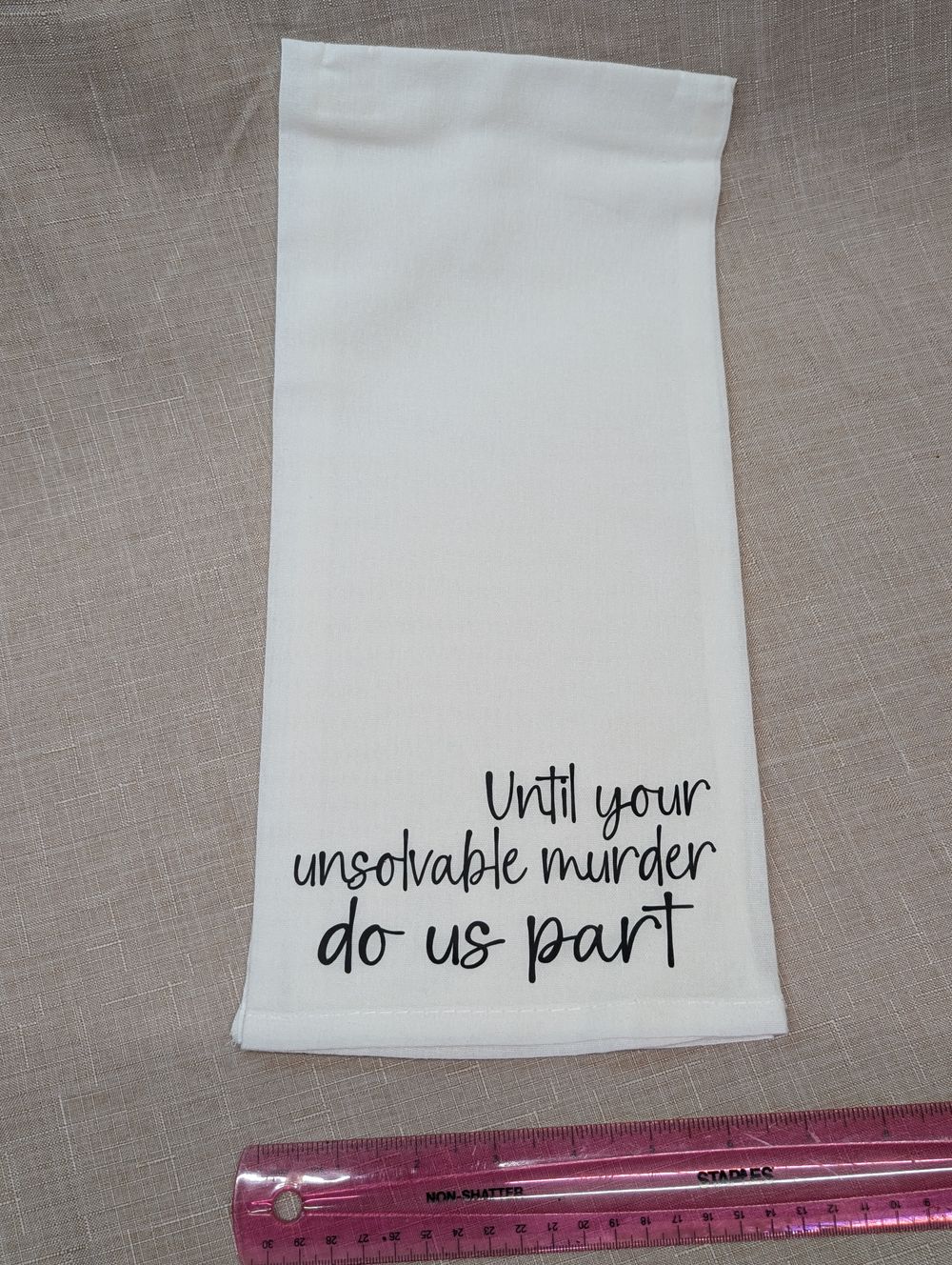 Decorative tea towel 