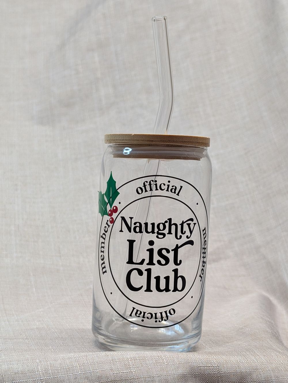 Beer can / iced coffee glass 