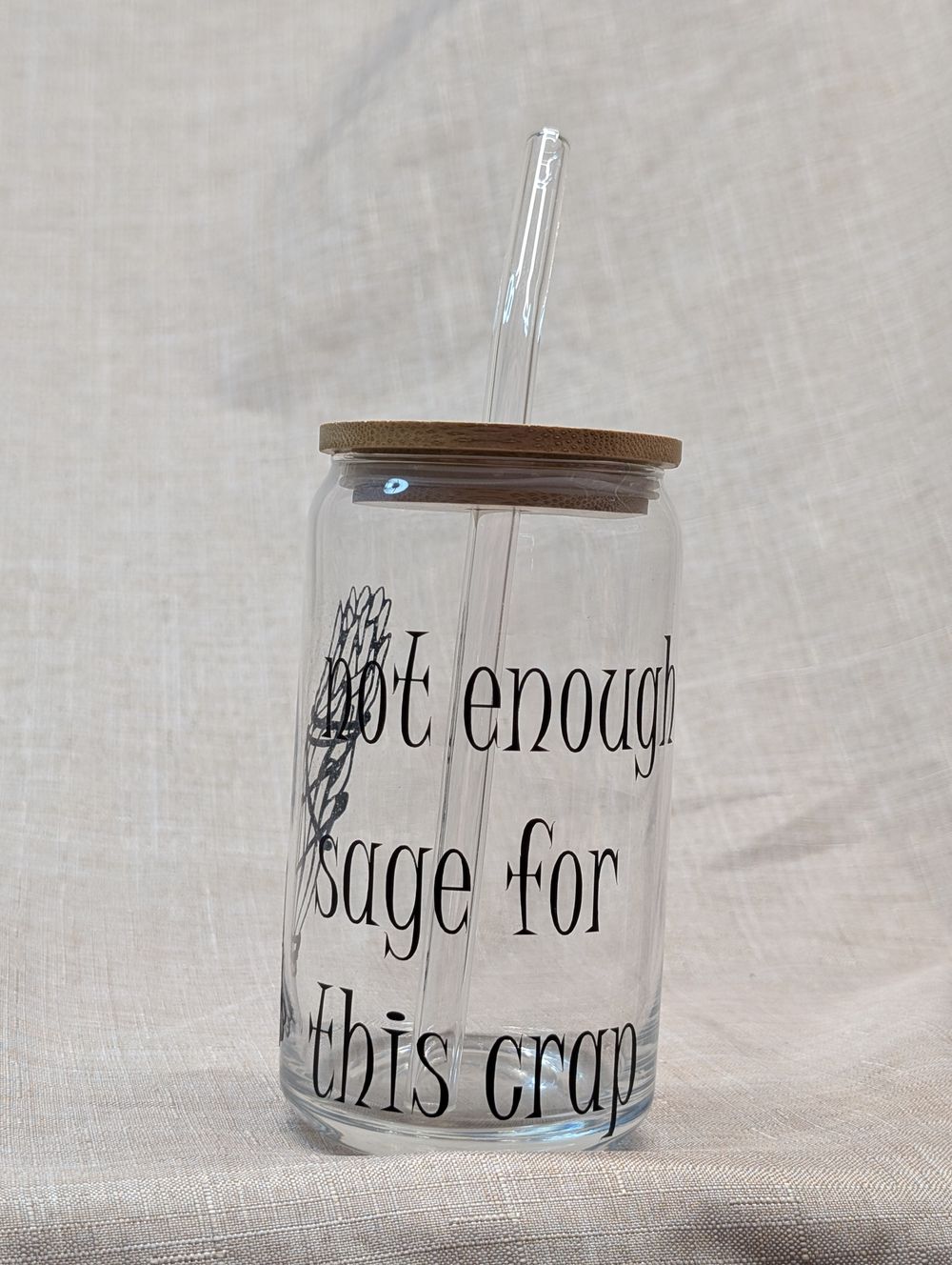 Beer can/iced coffee glass 