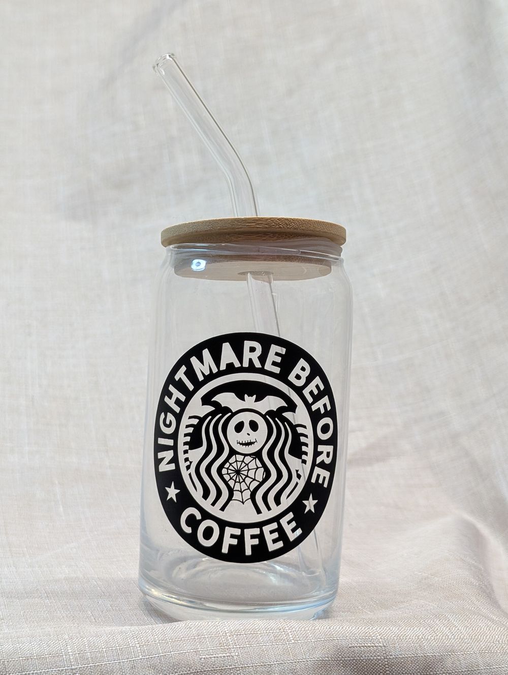 Beer can / iced coffee glass 