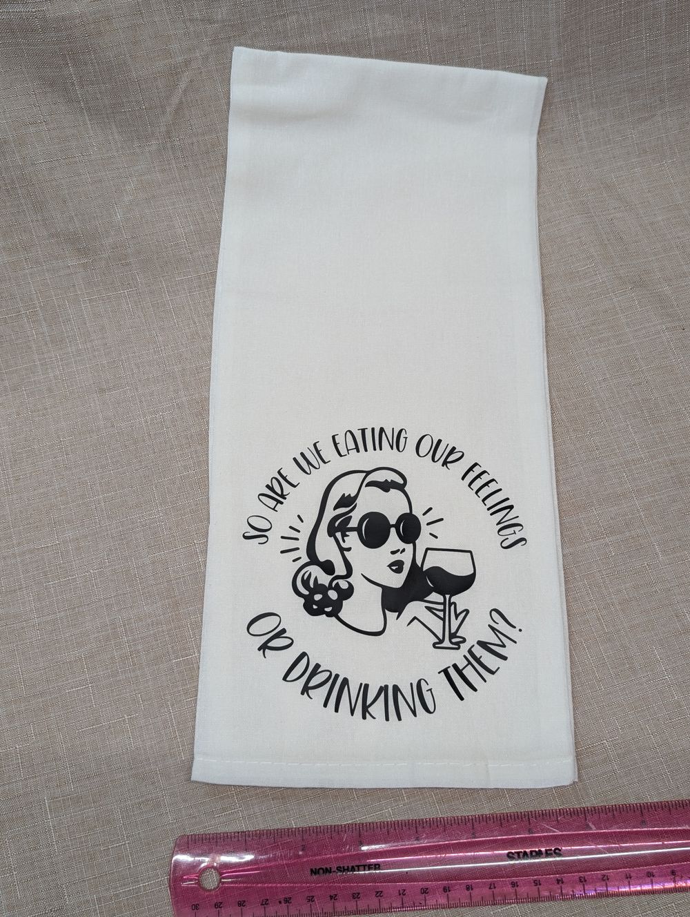 Decorative tea towel 