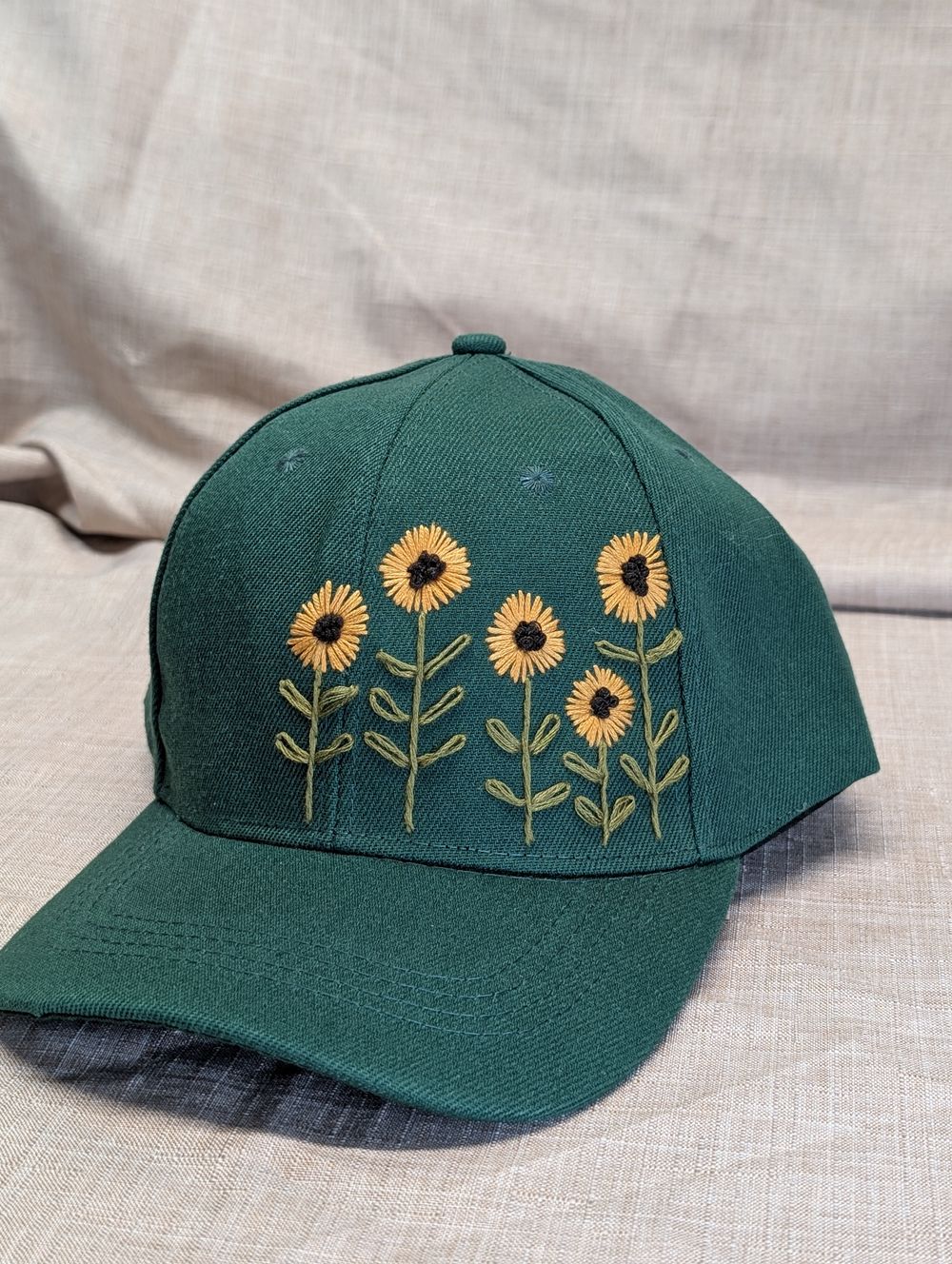 Hand Embroidered baseball hat 