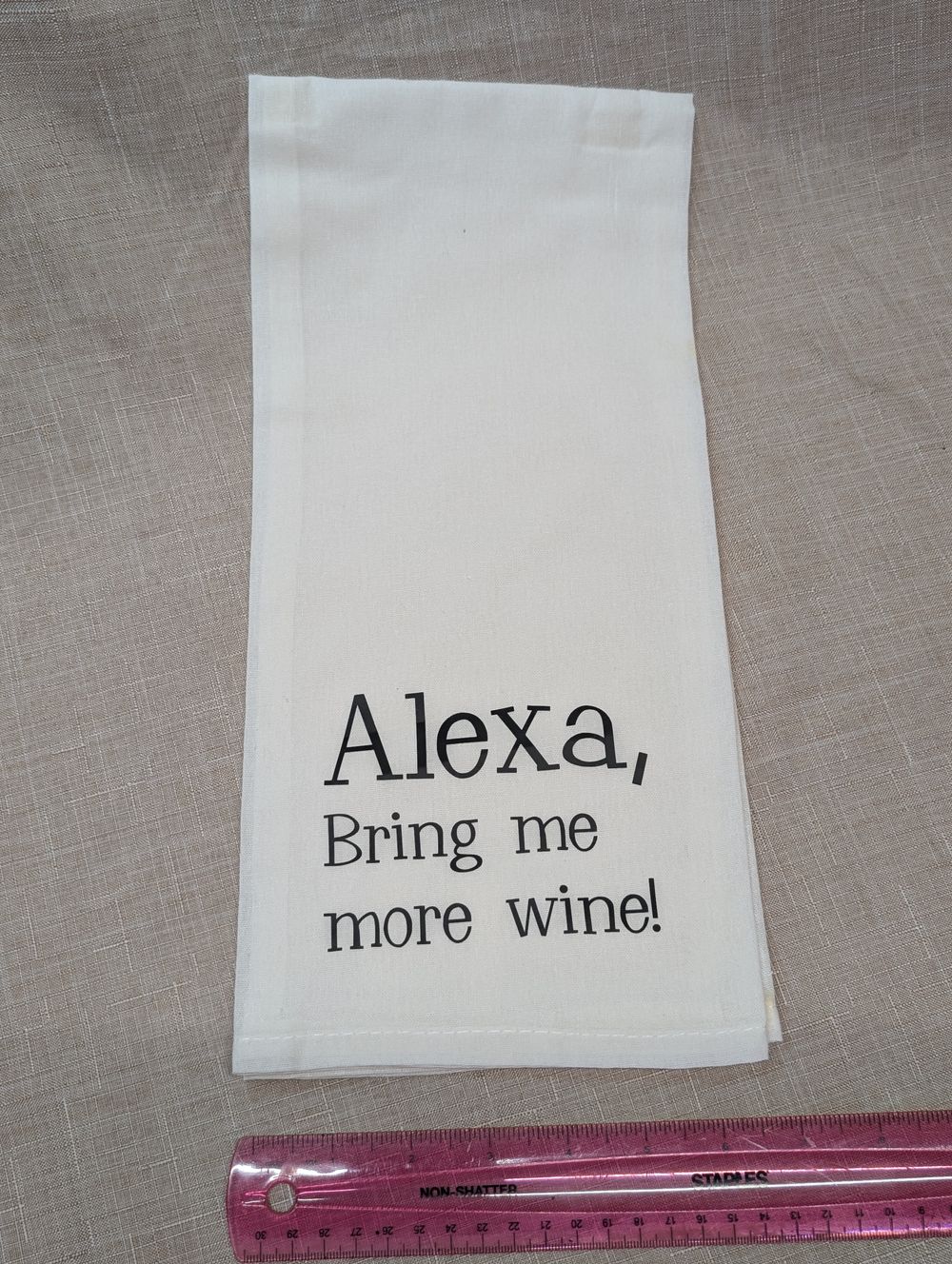 Decorative tea towel 