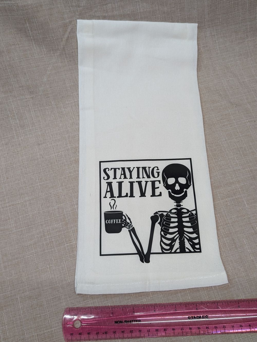 Decorative tea towel 