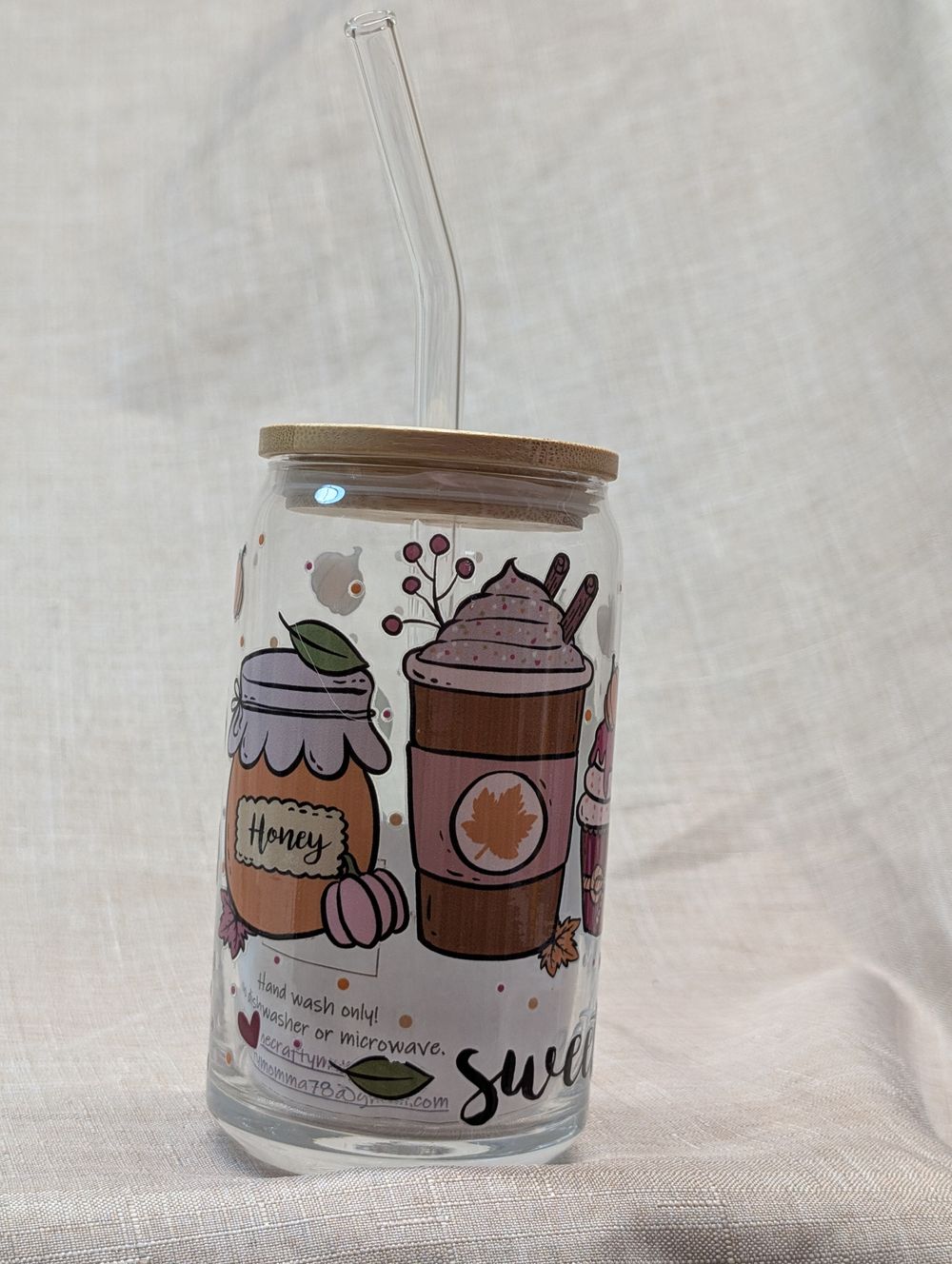 Beer can/ iced coffee glass 