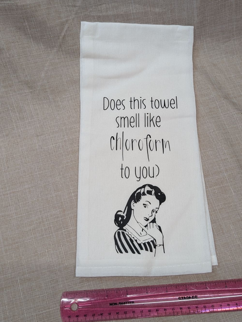 Decorative tea towel