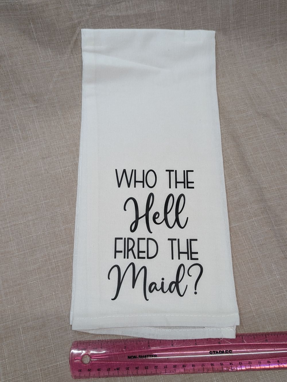 Decorative tea towel 