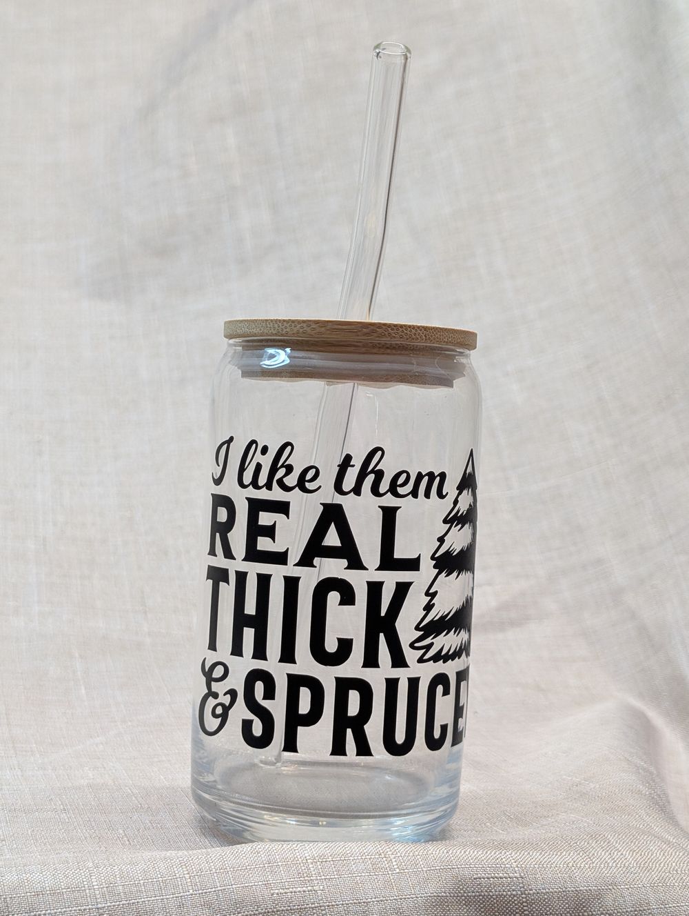 Beer can / iced coffee glass 