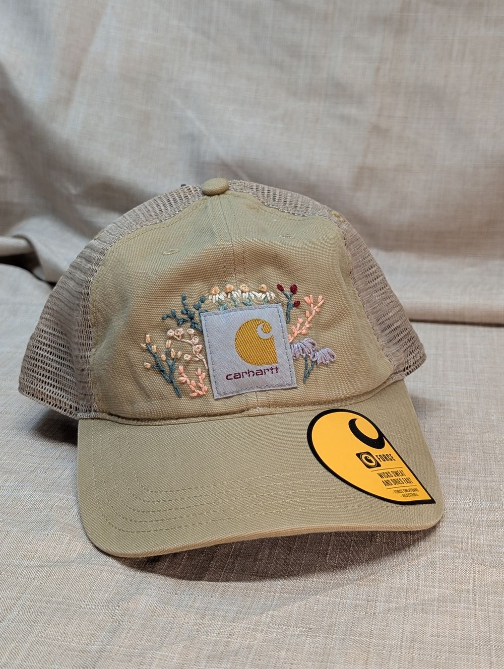 Hand Embroidered Carhartt Baseball hat 