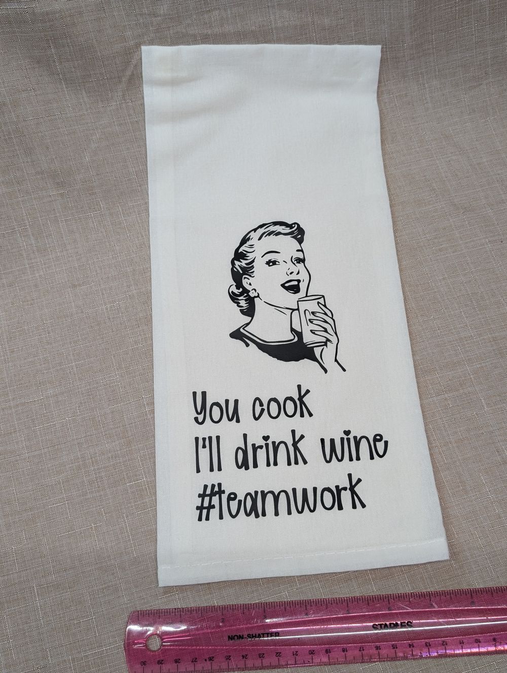 Decorative tea towel 