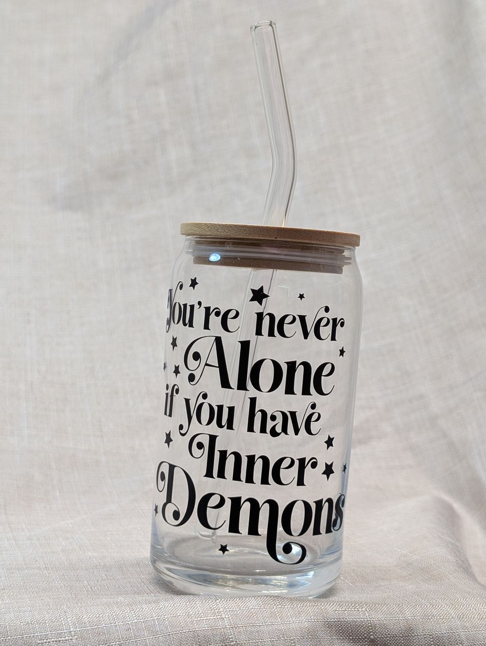 Beer can/iced coffee glass 